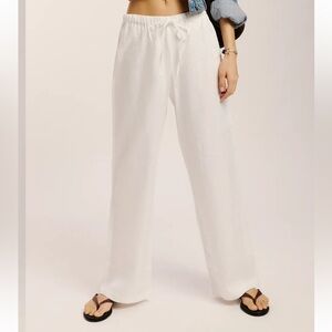 Reformation Petites Olina Linen Pant | S